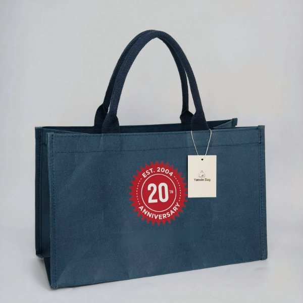 Washable kraft tote bags