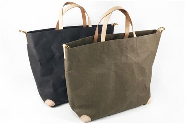 Washable kraft paper shopping bagwashable kraft paper tote bag/shopping bag M
