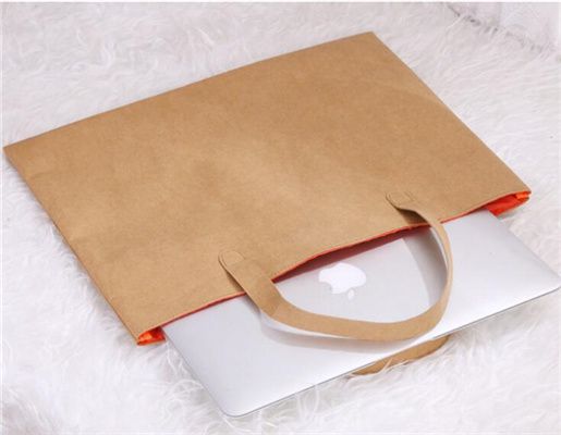 Washable kraft paper laptop bag MZK02008