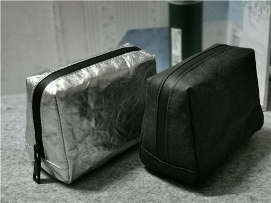 Washable kraft paper make up bagwashable kraft paper cosmetic bag MZK08306