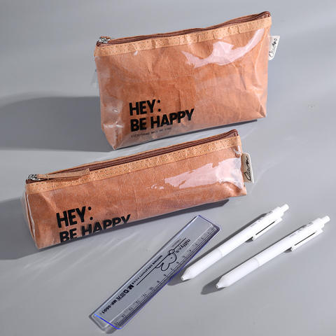 DuPont Paper PVC Pencil Bag Custom Printed LOGO