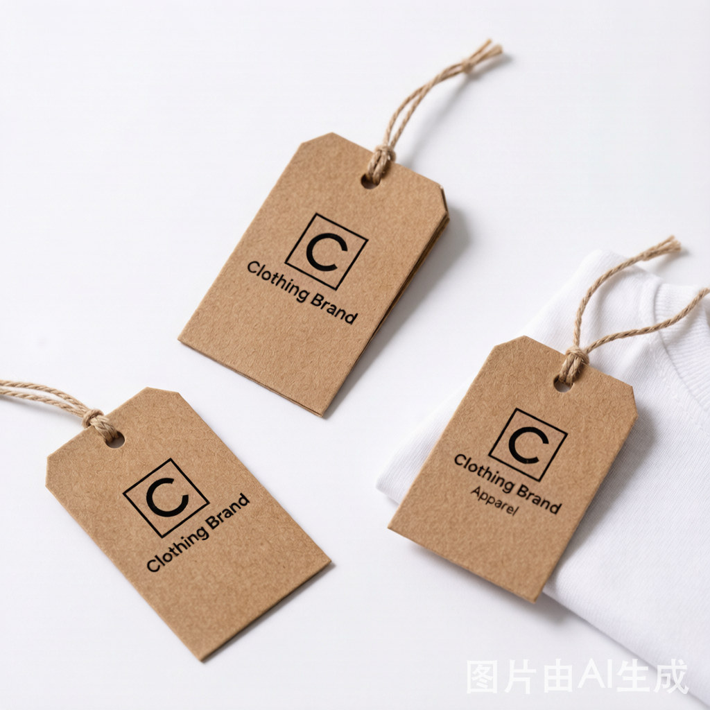 Kraft Paper Swing Tags for Clothing Brand